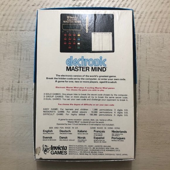 Vintage 1977 Invicta Electronic Mastermind - Picture 5 of 9